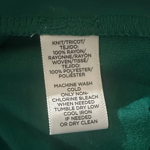 LOFT Vibrant Green Blouse with Bell Sleeves Sz. M - Picture 8 of 8